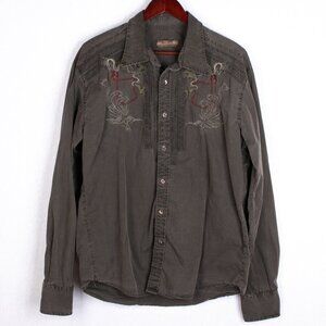 Pazzo Men’s‎ Embroidered Button Down Shirt Sz XXL